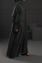 Abaya Emerald Green Silk-Fabric