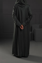Abaya Emerald Green Silk-Fabric