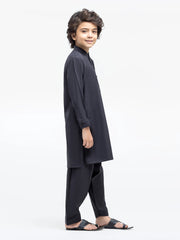 Boy's Dark Grey Kurta Shalwar
