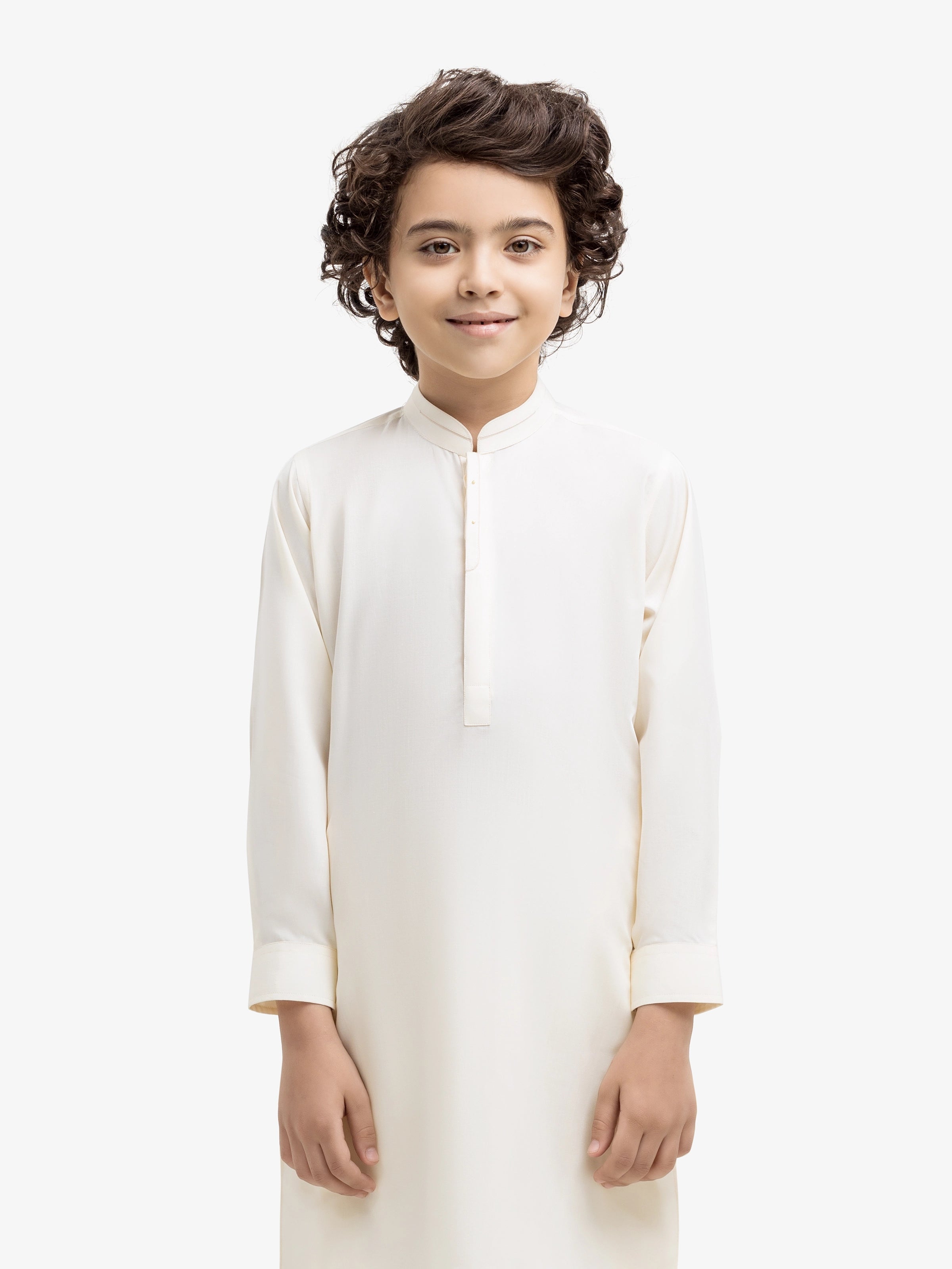 Boy's Cream Kurta Shalwar