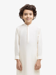 Boy's Cream Kurta Shalwar