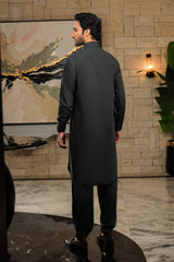 Men Bottle Green Premium Shalwar Kameez