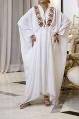White Dove Embroidered Dress