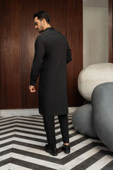 Men Black Kurta pajama