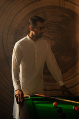 Men Off White Premium Kurta Shalwar