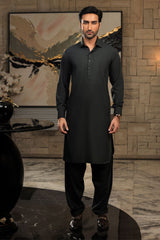 Men Bottle Green Premium Shalwar Kameez
