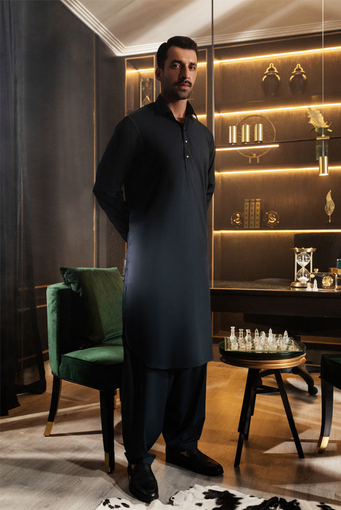 Men Black Shalwar Kameez