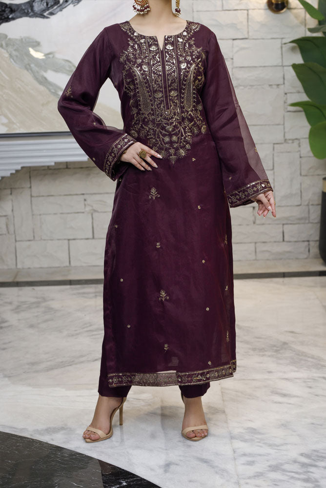 Burnt Maroon 2 Piece Suit