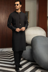 Men Black Kurta pajama
