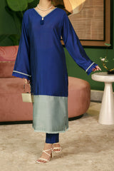 Cobalt Blue 2 Piece Suit Raw-Silk