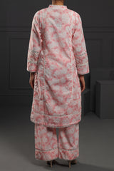 Coral floral Printed 2 Piece Suit