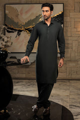 Men Bottle Green Premium Shalwar Kameez