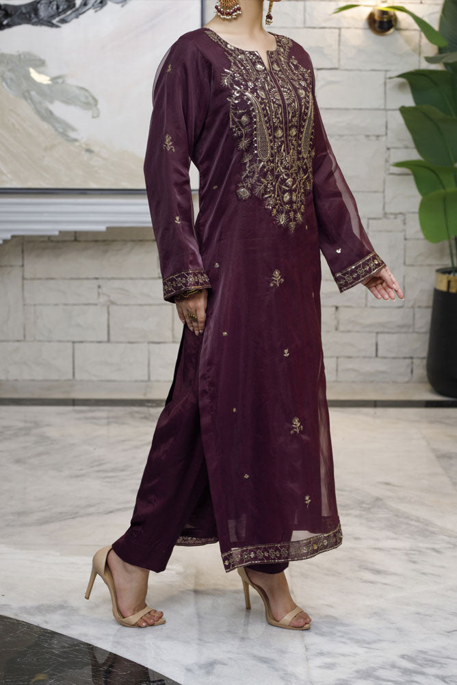 Burnt Maroon 2 Piece Suit