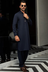 Men Navy Shalwar Kameez