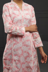 Coral floral Printed 2 Piece Suit