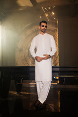 Men Off White Premium Kurta Shalwar