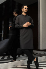 Men Black Kurta pajama